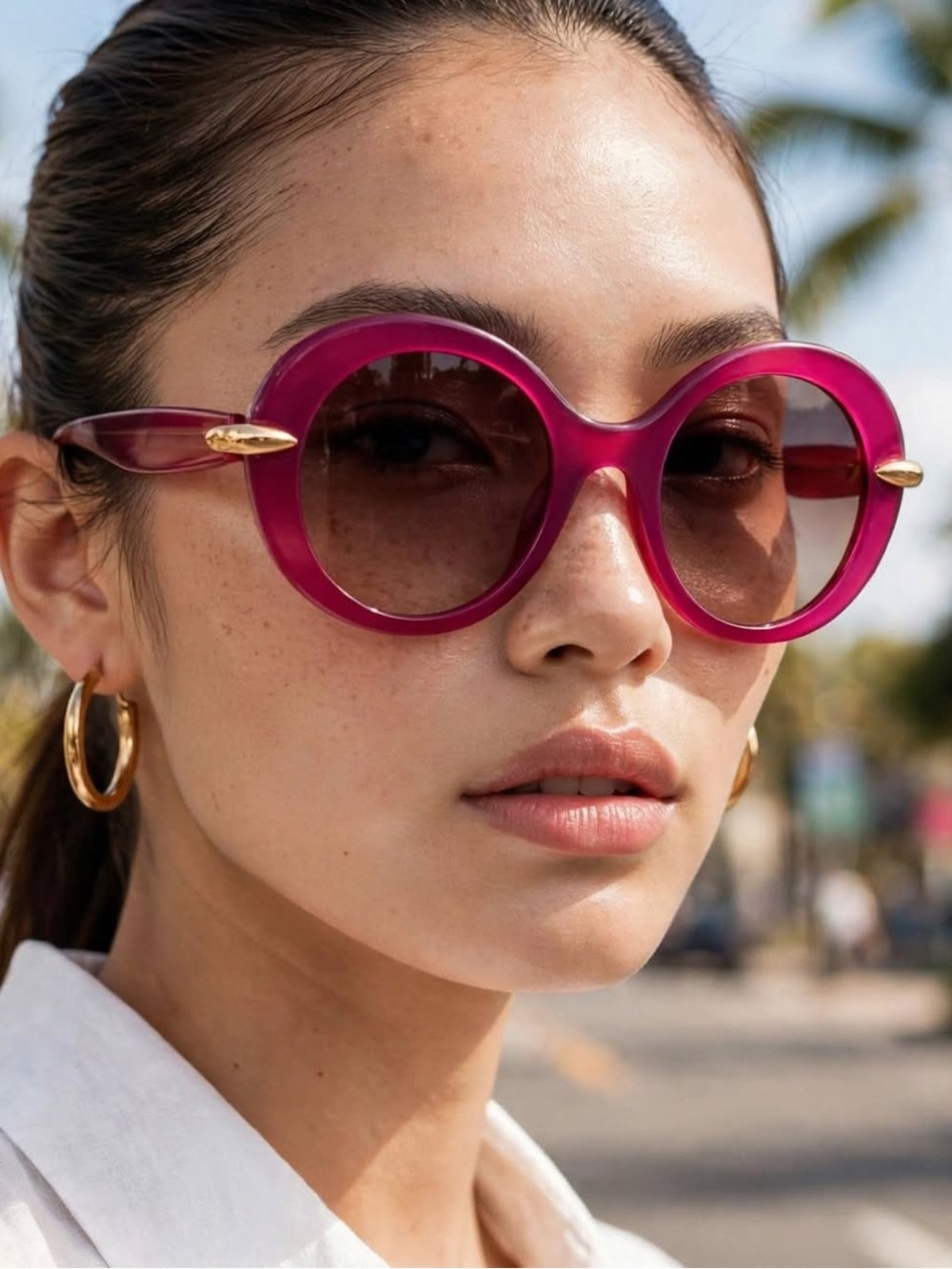 Pomellato pink sunglasses not viva magenta